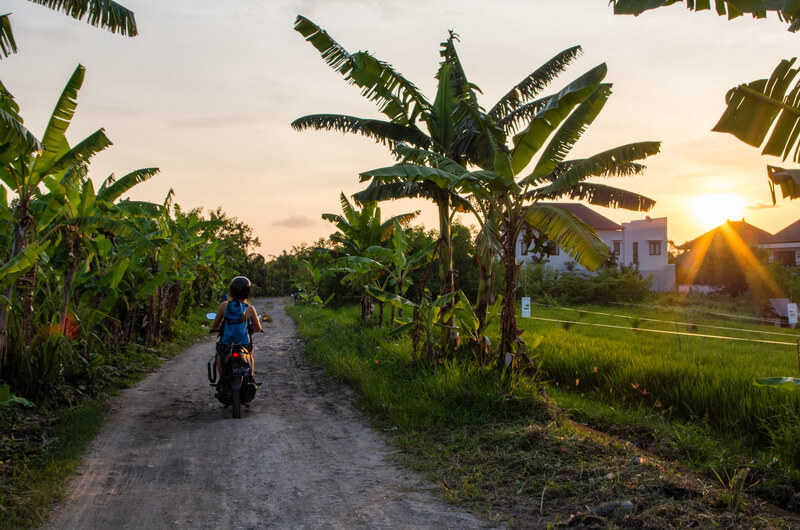 bali met de scooter