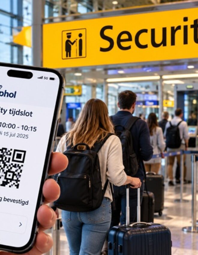 Tijdslot Schiphol reserveren: zo boek je gratis een security tijdslot en voorkom je lange wachtrijen