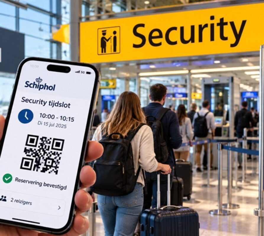 Tijdslot Schiphol reserveren: zo boek je gratis een security tijdslot en voorkom je lange wachtrijen